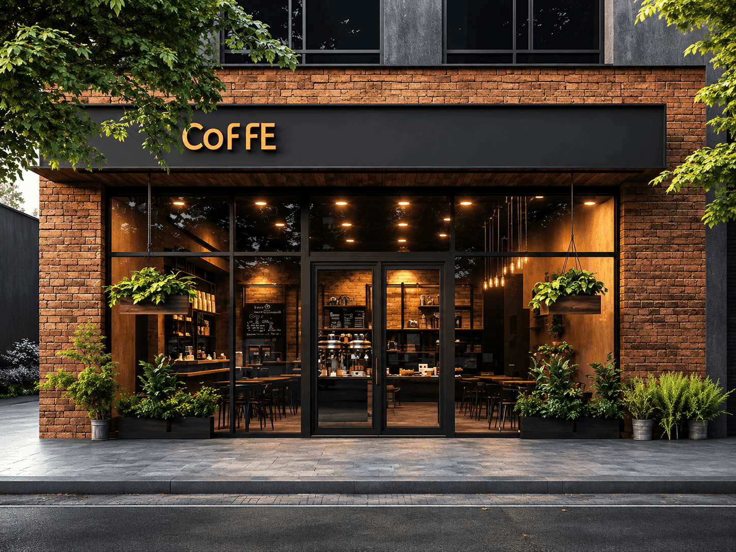 Retail showroom façade design in Chennai