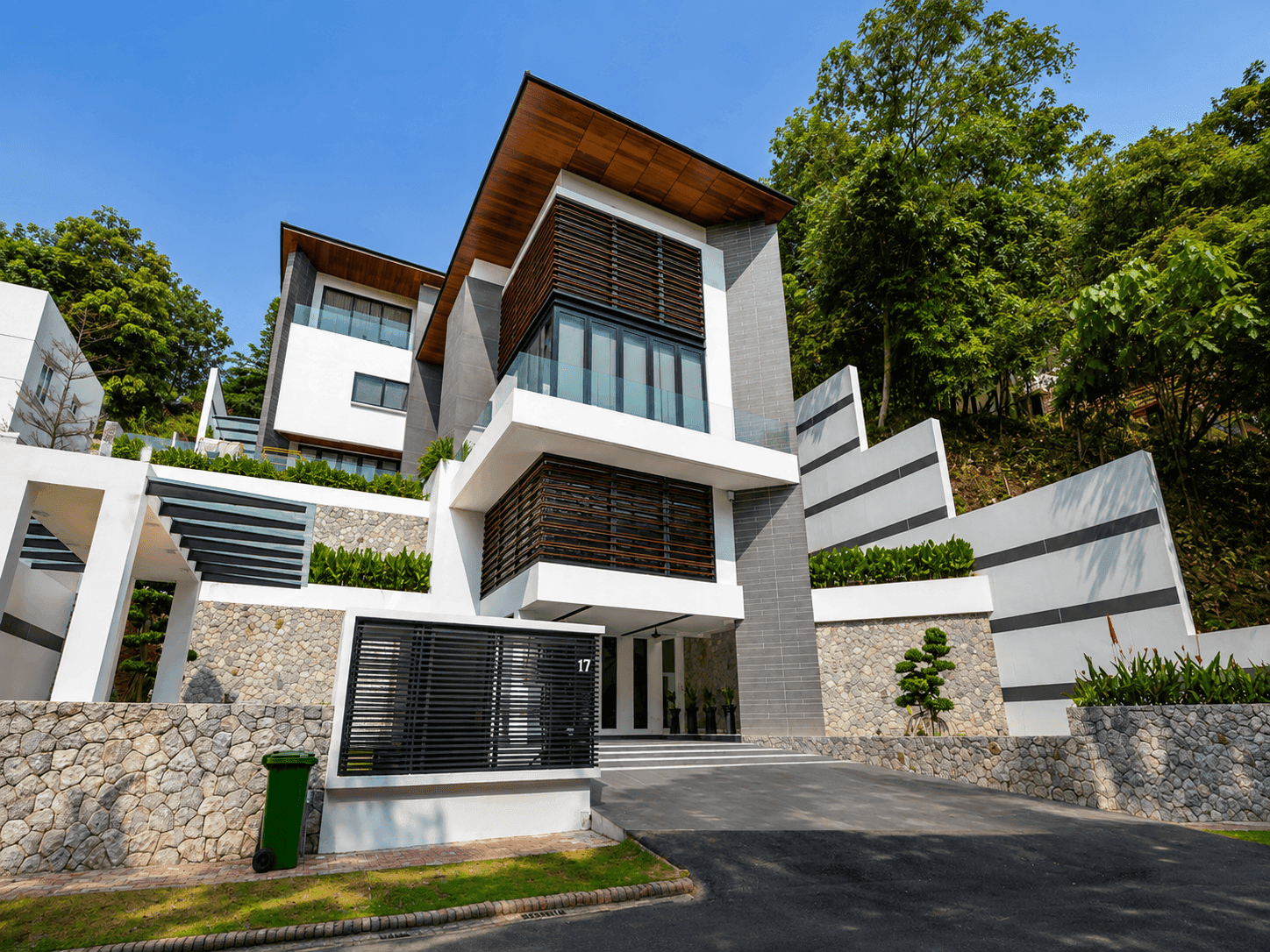 Close-up of materials and daylight in a residential design