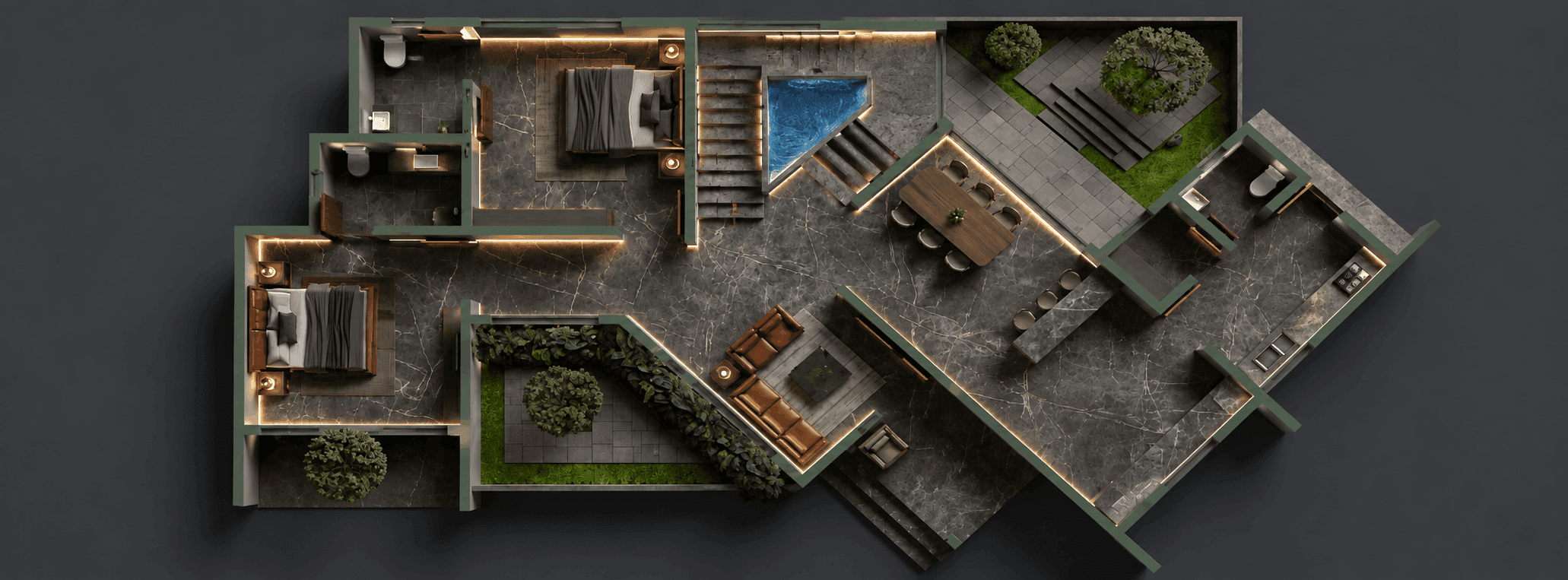 Plot layout drawings with setbacks