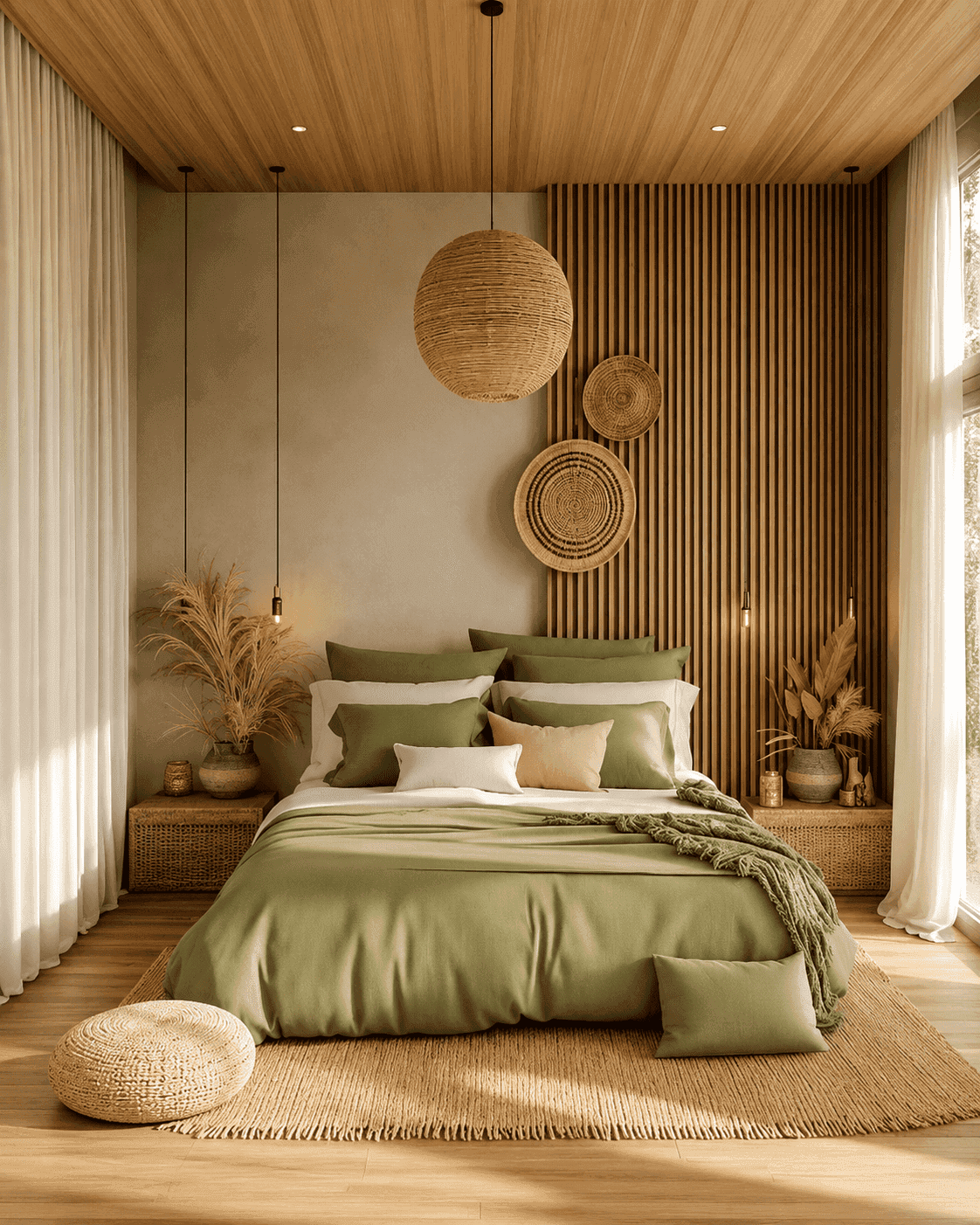 Calm master bedroom