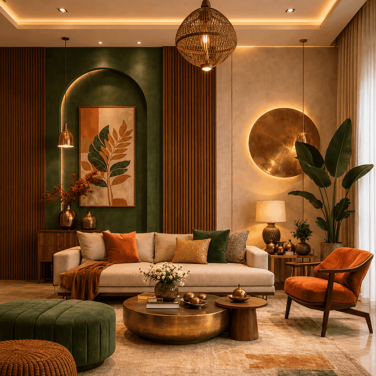 Living room full view in a Chennai home