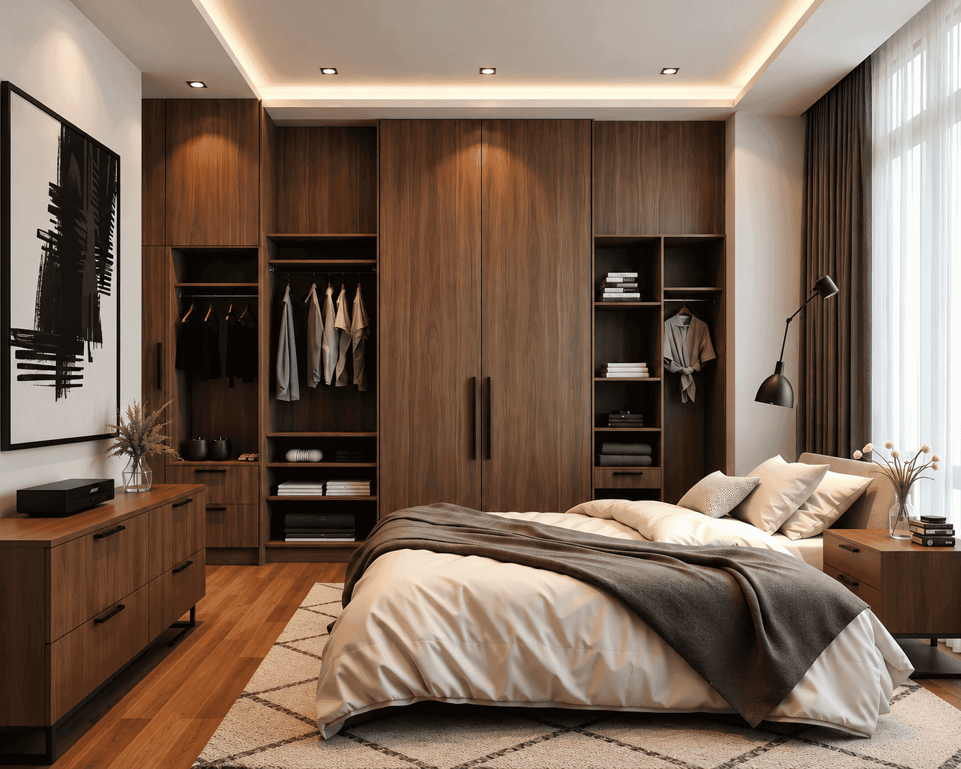 Custom wardrobe design by Ainthiram in Chennai